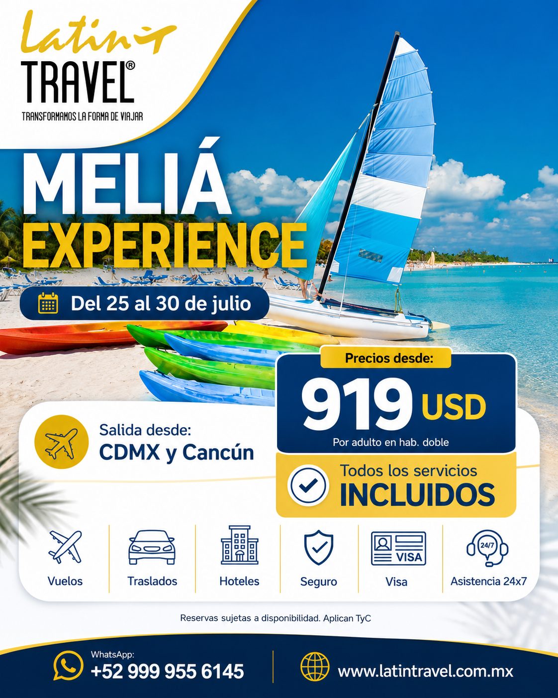 Meliá Experience desde Cancún y CDMX